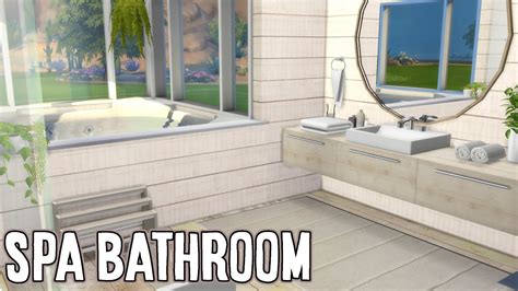 Sims 4 Speed Build Spa Bathroom Youtube