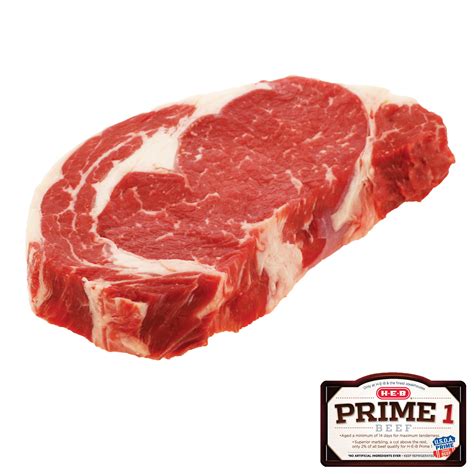 H E B Prime 1 Beef Ribeye Steak Boneless USDA Prime Shop Beef At H E B