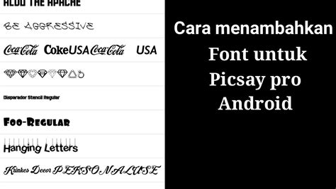 Cara Unduh Font For Picsay Pro Exstrax Coolffile