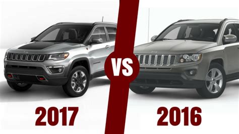 Model Comparison The All New 2017 Jeep Compass Vs 2016 Edition