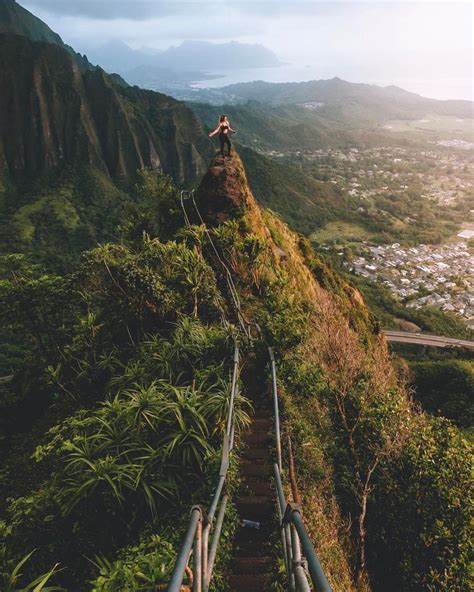 Haiku Stairs Aka Stairway To Heaven Honolulu Hawaii Napoleon Hill