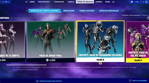 Fortnite Pack Escuadrón Calavera Ya Disponible Precio Y Contenidos