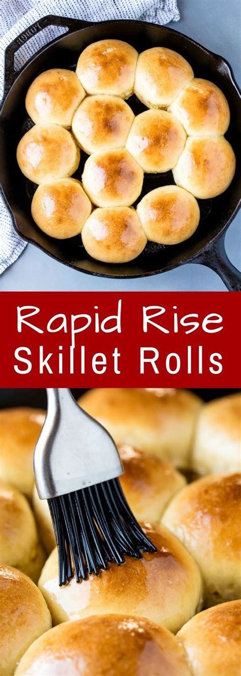 rapid rise skillet yeast rolls will have homemade dinner rolls on your table in under 1 hour