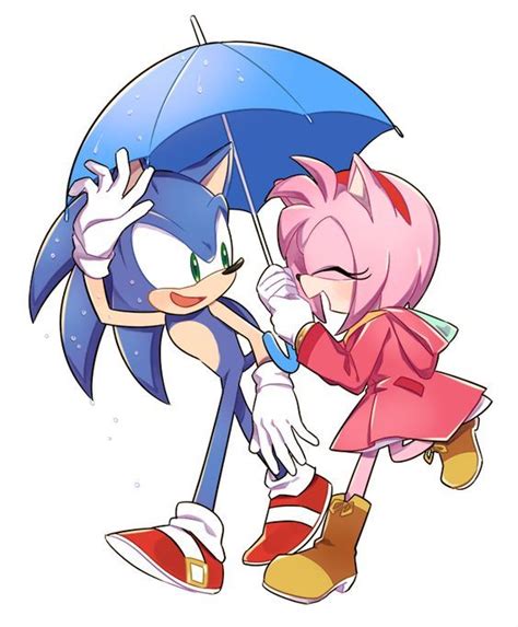 2 Twitter Sonic Y Amy Imagenes Animadas Dibujos Animados Bonitos