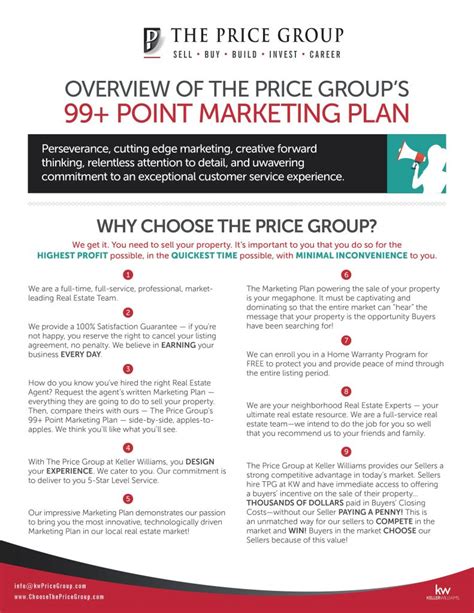 Point Marketing Plan Orlando Fl Real Estate The Price Group