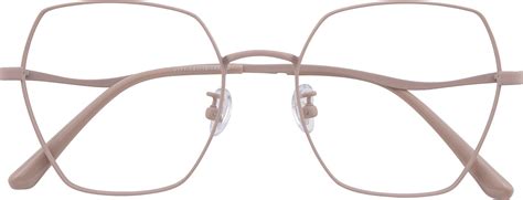 hedda polygon pink full frame titanium eyeglasses glassesshop