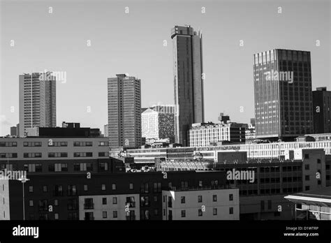 Birmingham City Centre Skyline Uk Stock Photo Alamy