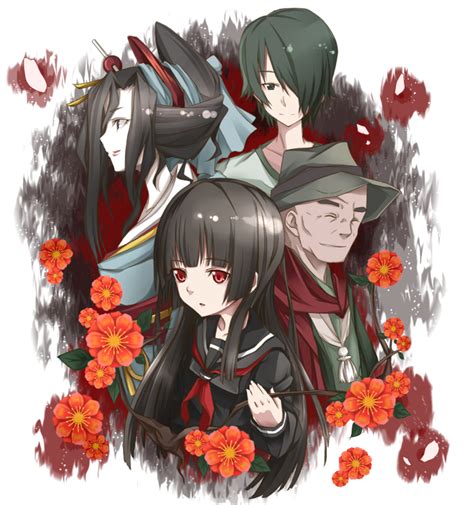 Enma Ai Ichimoku Ren Hone Onna And Wanyuudo Jigoku Shoujo Drawn By