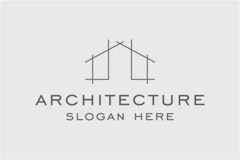 Architecture Minimalist Logo Design Graphic By Byemalkan · Creative Fabrica