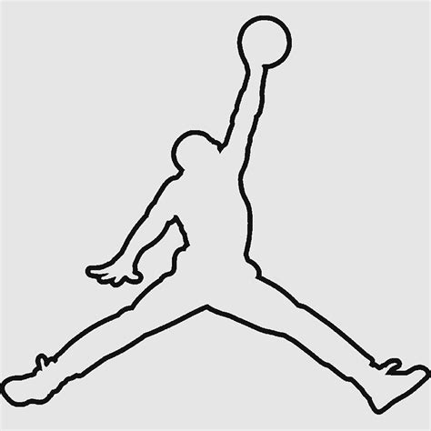 Slam Dunk Jumpman Michael Jordan Coloring Pages Swoosh Pages Color Air Jordan Basketball
