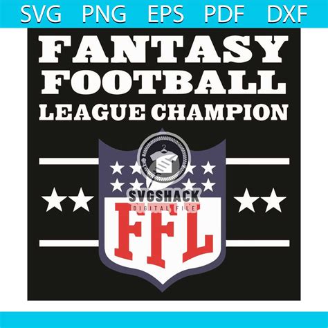 Fantasy Football League Champion FFL Svg Sport Svg Footbal Inspire