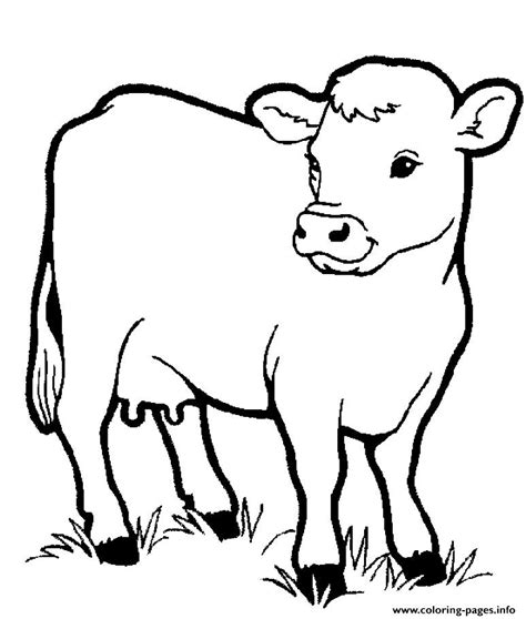 Little Cow Preschool S Farm Animalsbb1f Coloring Pages
