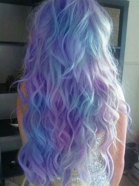 Pastel Purple And Blue Hair Hair