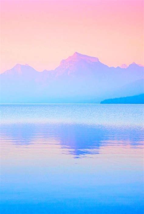 Set of seamless cartoon landscapes. pastel - nature - sky - water - reflection | Water ...
