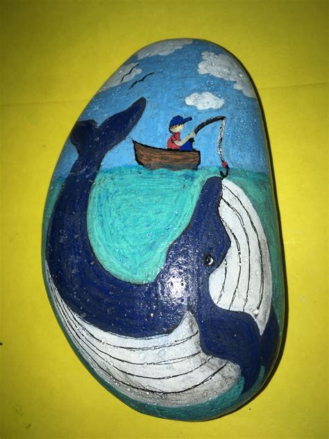 Pin By Melissa Devaux On My Painted Rocks Rock Painting Art Whale