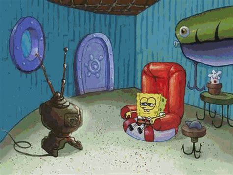 Spongebob Watches Himself On Tv Spongebob Watching Tv Know Your Meme