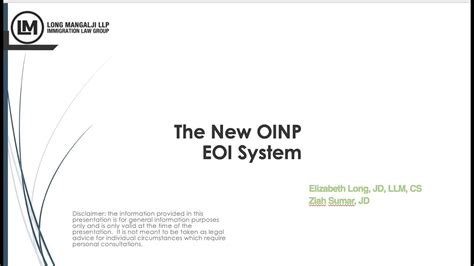 The New Oinp Eoi System Youtube