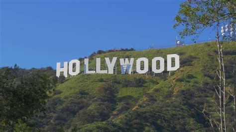 Hollywood Sign In The Hills Of Hollywood California Usa March 18
