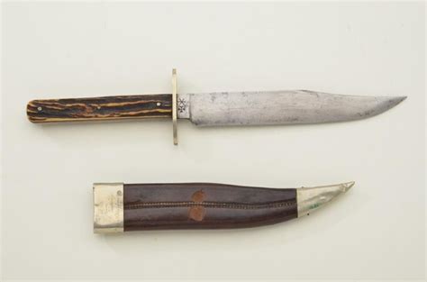 Joseph Rodgers And Sons Clip Point Bowie Knife With Sheath Approx 11 1