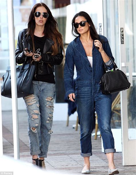 Demi Moore 51 Reveals Grey Hair As She Makes A Style Statement In