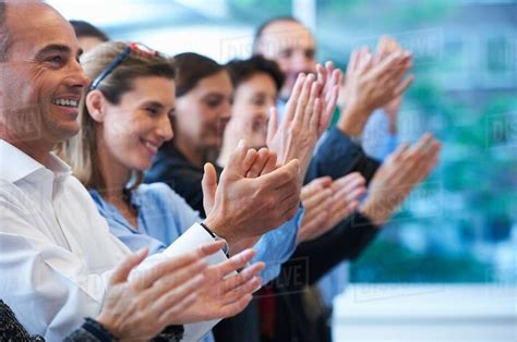 Group Of People Clapping Stock Photo Dissolve