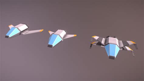 3d Model Low Poly Spaceship Endeavour Cgtrader Vrogue Co