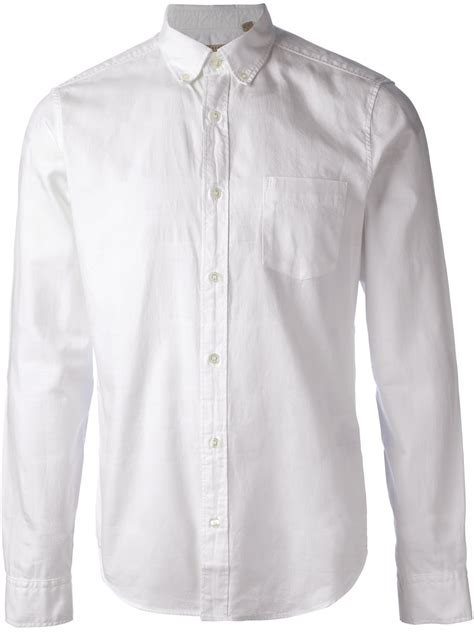 Burberry Brit Classic Casual Shirt In White For Men Lyst