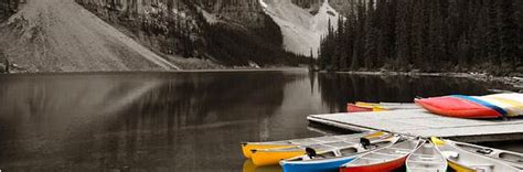 Canoe Dock On Moraine Lake In Alberta Canada Bjonageraart2day