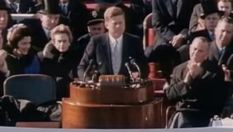 As the address is now broadcast. President John F. Kennedy's Inaugural Address 1961 (Full ...