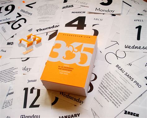 35 Creative Calendar Design Inspiration The Design Work