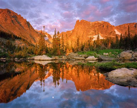 Alpenglow Over Two Rivers Lake Rocky Mountain National Par Flickr