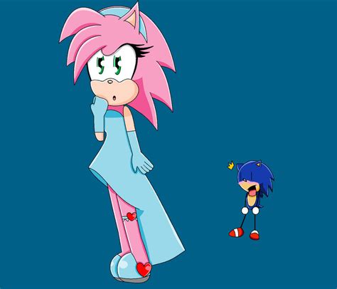 Rosy And Sonic By Cecifrazier On Deviantart