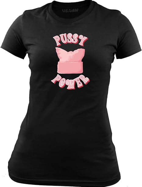 Original Ladies Pink Pussy Hat Power T Shirt Clothing