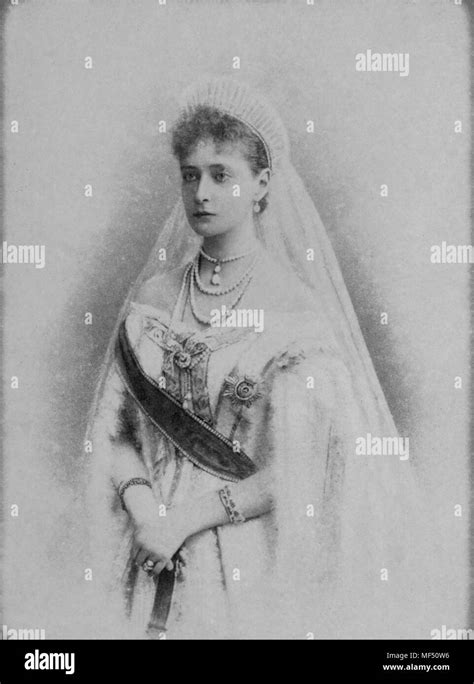 Portrait Of Alexandra Feodorovna Empress Of Russia 1872 1918