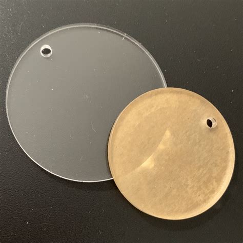 Clear 5cm Acrylic Circles With Hole Pack Of 10 Skat Katz Heat