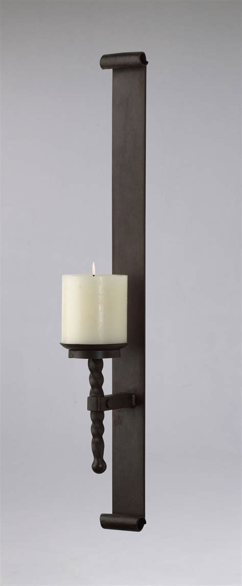 Candle holder sconces wrought iron. Ribbon Wrought Iron Wall Candleholder by Cyan Design