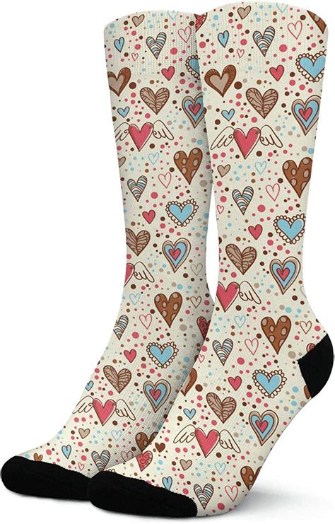 Love Angel Womens Novelty Crew Socks Cool Design Lightweight