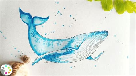 How To Paint A Whale Easy Watercolor Tutorial Whale Painting