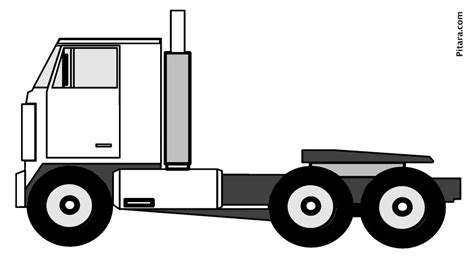 Road transport clipart black and white. Land Transportation Coloring Pages | Pitara Kids Network