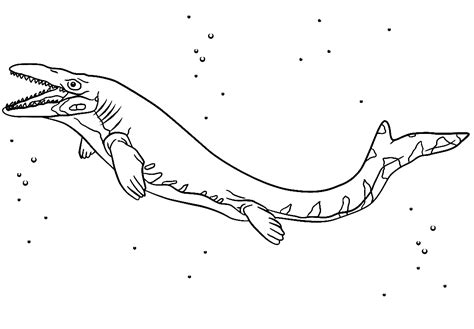 Water Dinosaurs Coloring Pages