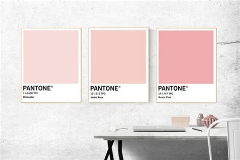 Pantone Poster Pantone Poster Pantone Blush Pink Colors Etsy