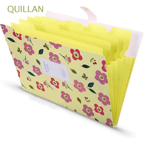 Quillan Multi Function File Folder School Supplies Floral File Folders