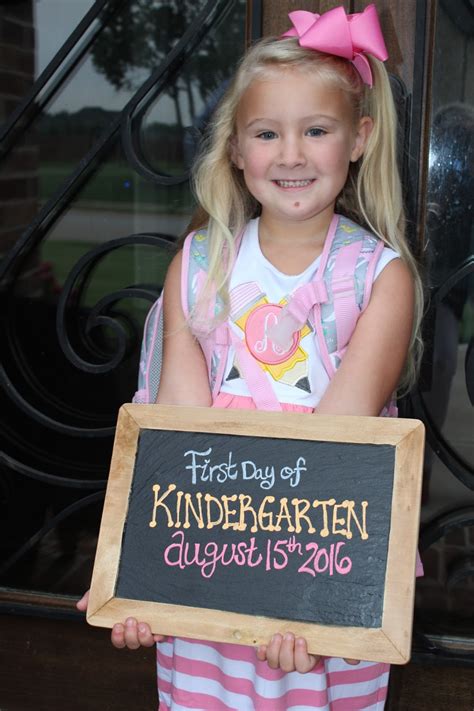 1st Day Of Kindergarten Kindergarten