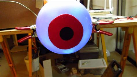 Huge Arduino Animatronic Led Eyeball Youtube