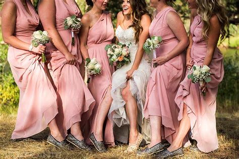 Bridesmaids Lifting Up Dresses Best Dresses 2019