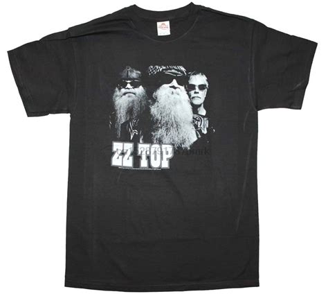 Men Zz Top Black Photo T Shirt Officially Licensed T Shirt Men Black