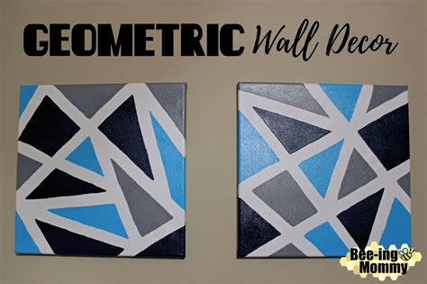 Geometric Wall Decor Using Painters Tape