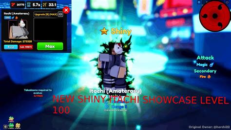 New Shiny Itachi Showcase Anime Adventures Youtube