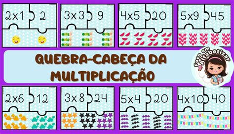 Quebra Cabeça Da Multiplicação Multiplicação Quebra Cabeça Tabuada