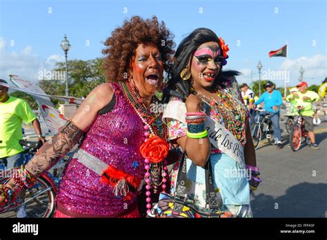 Two Local Drag Queens Parading During The Carnival In Ponce Puerto